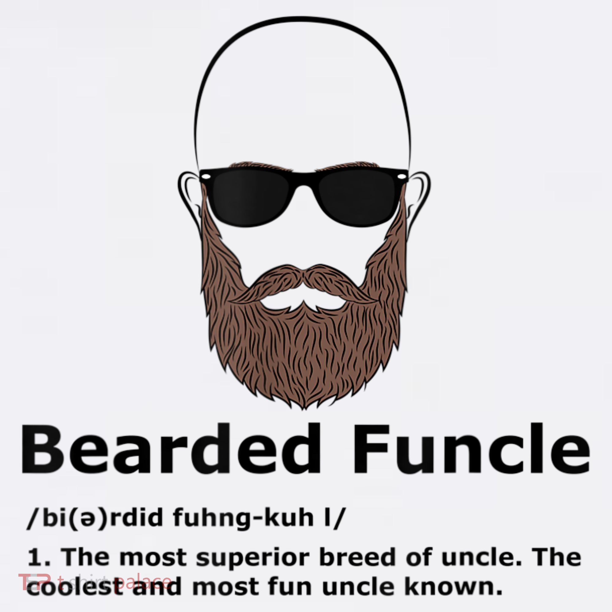 Mens Bearded Funcle Funny Bald Uncle Definition Women's Long Sleeve Shirt