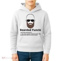 Mens Bearded Funcle Funny Bald Uncle Definition Kids Hoodie thumb 4