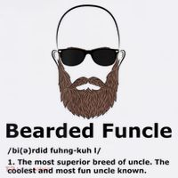 Mens Bearded Funcle Funny Bald Uncle Definition Kids T-Shirt thumb 4
