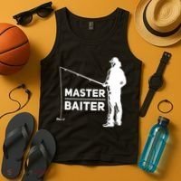 Master Baiter for Fisherman or Fishing Lover Tank Top thumb 4