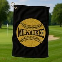 Milwaukee Baseball Fan Golf Towel thumb 1