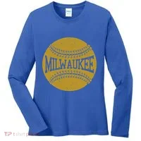 Milwaukee Baseball Fan Women's Long Sleeve Shirt thumb 0