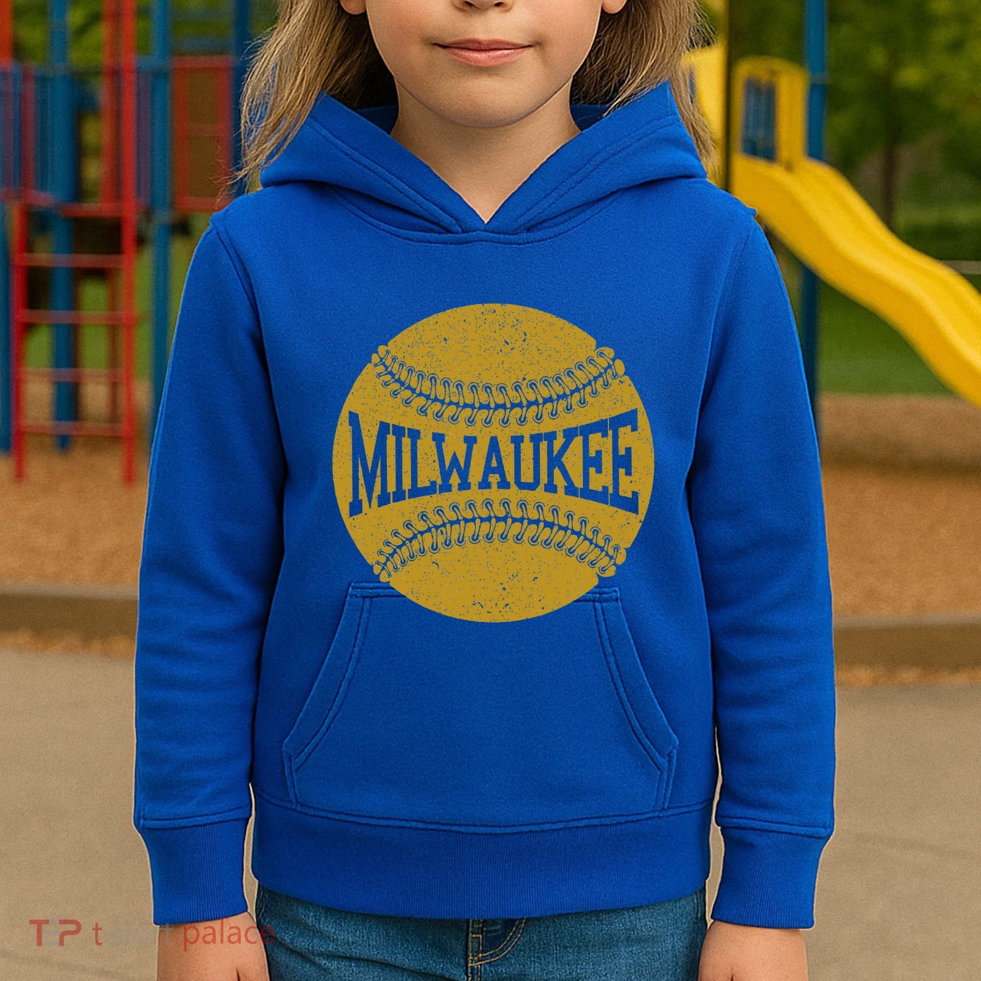 Milwaukee Baseball Fan Kids Hoodie