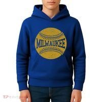 Milwaukee Baseball Fan Kids Hoodie thumb 4