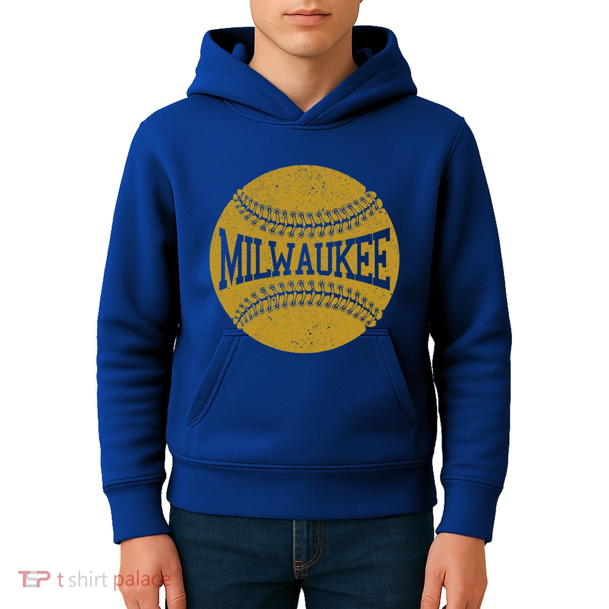 Milwaukee Baseball Fan Kids Hoodie