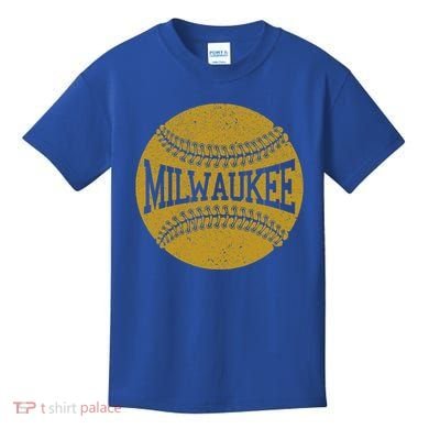 Milwaukee Baseball Fan Kids T-Shirt