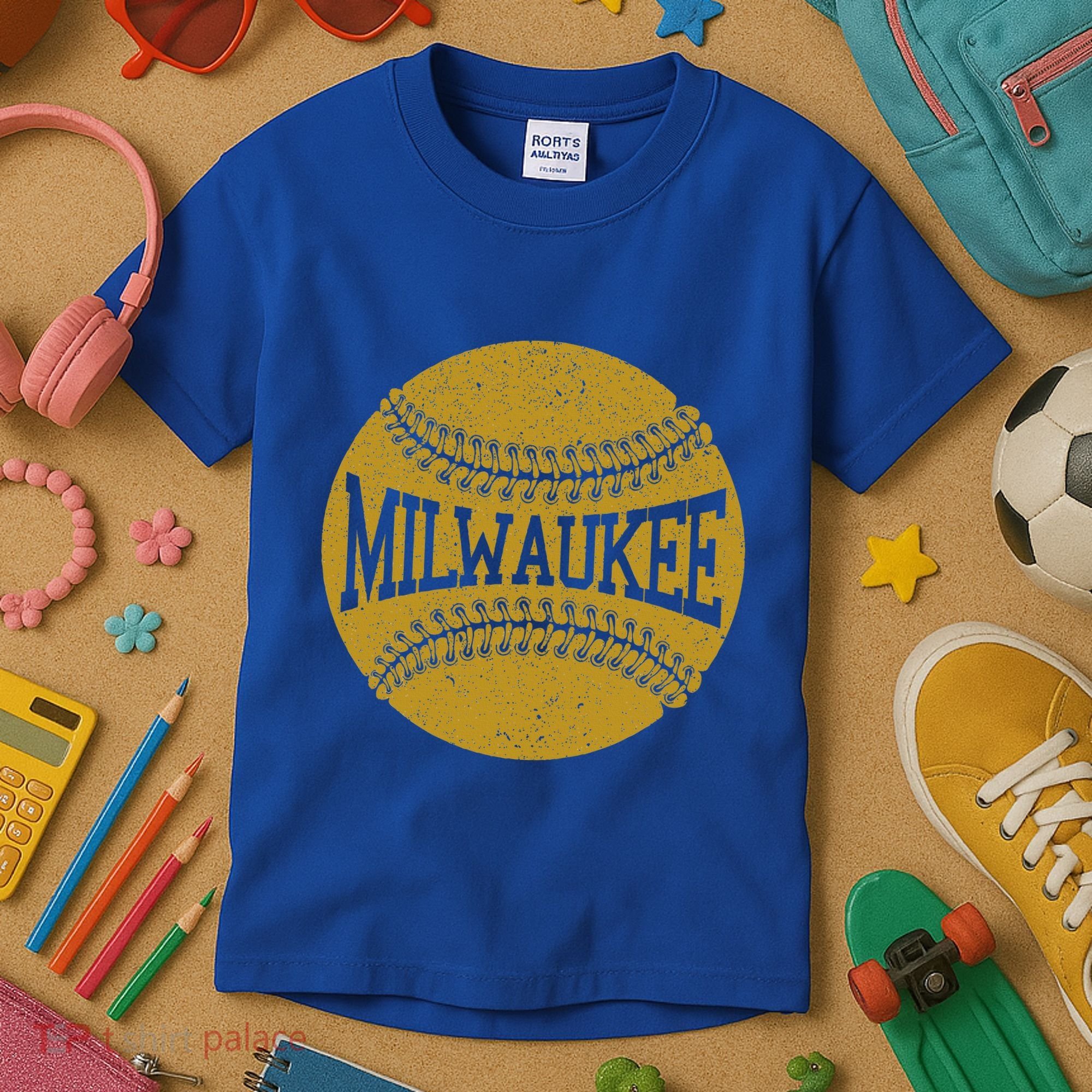 Milwaukee Baseball Fan Kids T-Shirt