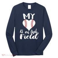 My Love Is On The Field Baseball Long Sleeve Shirt thumb 0