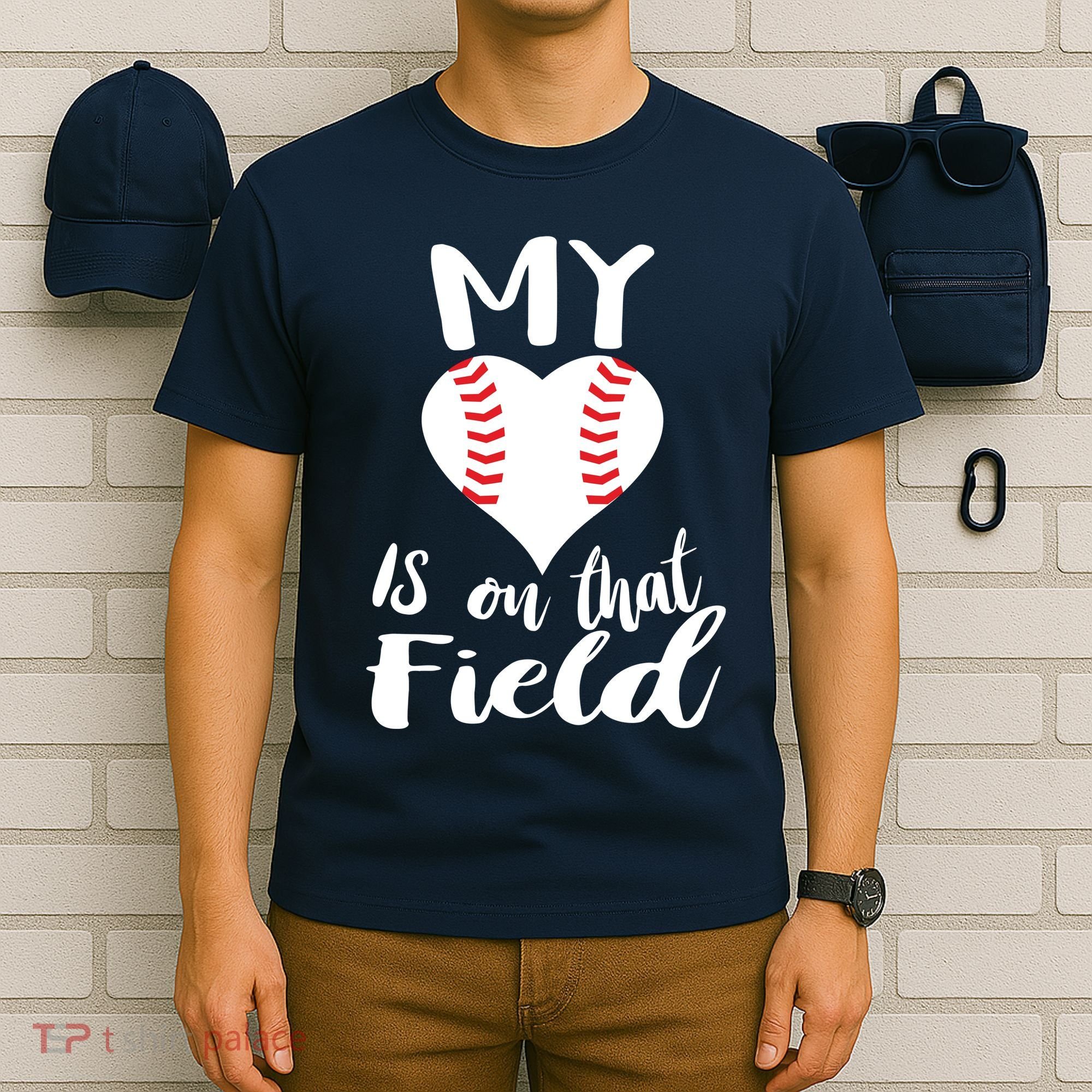 My Love Is On The Field Baseball T-Shirt