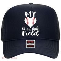 My Love Is On The Field Baseball Hat thumb 0