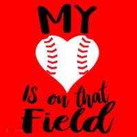 My Love Is On The Field Baseball Santa Hat thumb 1