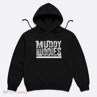 Muddy Buddies Funny Mud Runner Mudder Mud Team Hoodie thumb 0
