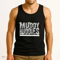 Muddy Buddies Funny Mud Runner Mudder Mud Team Tank Top thumb 3