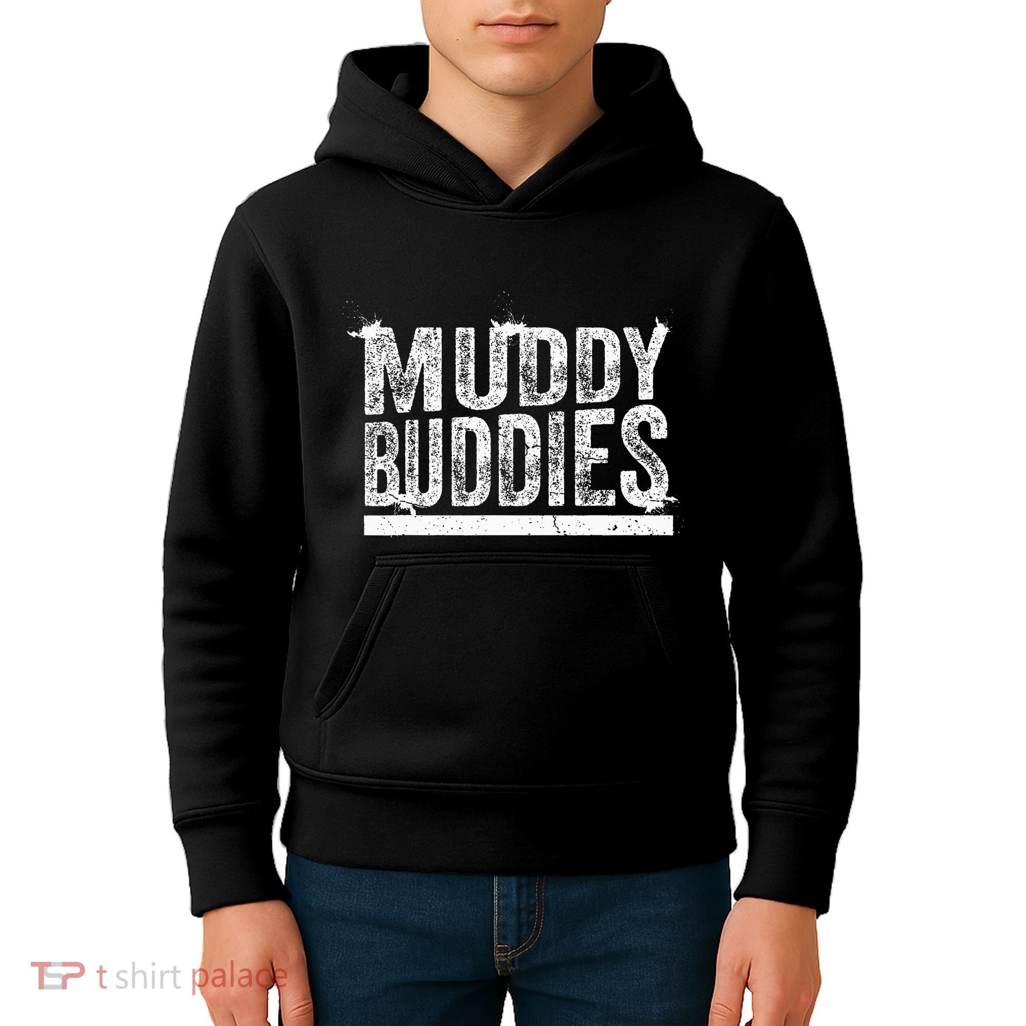 Muddy Buddies Funny Mud Runner Mudder Mud Team Kids Hoodie