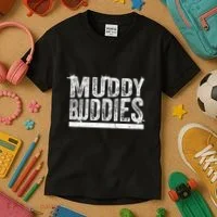 Muddy Buddies Funny Mud Runner Mudder Mud Team Kids T-Shirt thumb 3