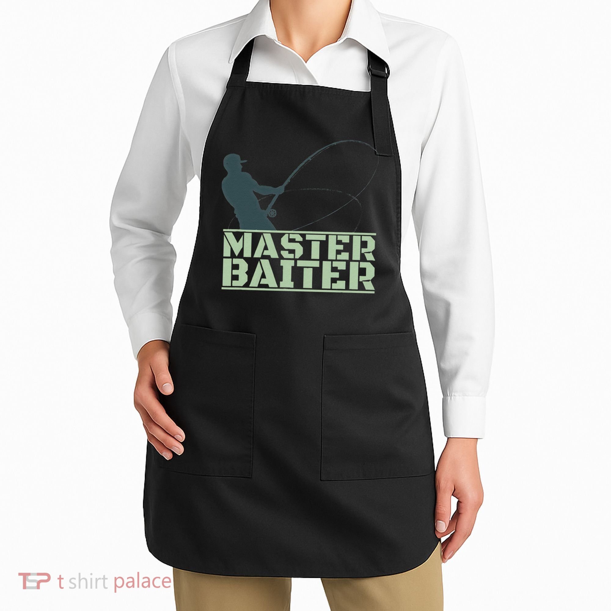 Master Baiter For Fishing Funny Apron
