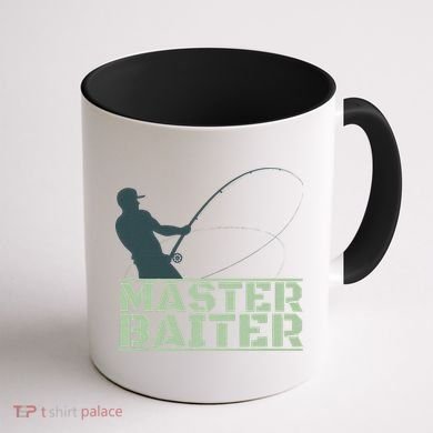 Master Baiter For Fishing Funny Coffee Mug back
