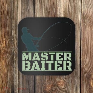 Master Baiter For Fishing Funny Coaster