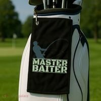 Master Baiter For Fishing Funny Golf Towel thumb 2