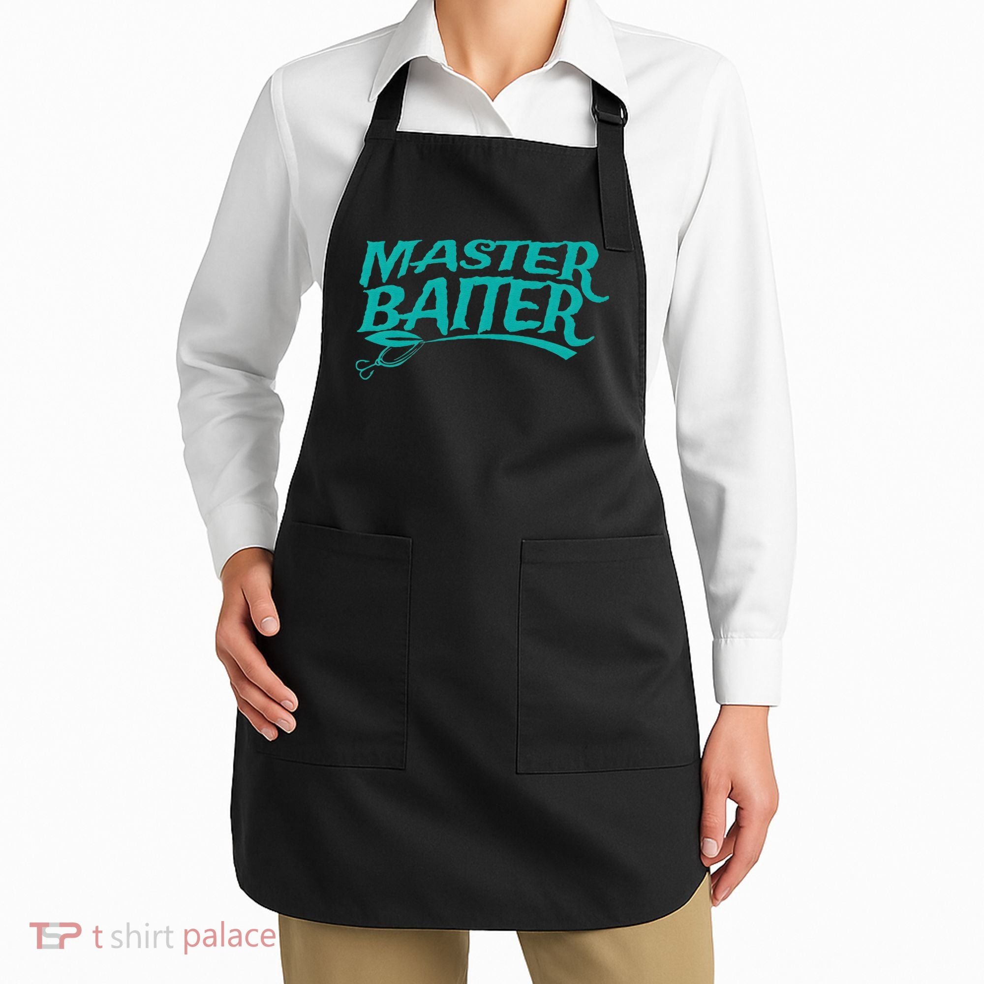 Master Baiter Fishing For Funny Apron