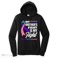 My Brother's Fight Is My Fight Thyroid Cancer Awareness Cute Gift Women's Hoodie thumb 0
