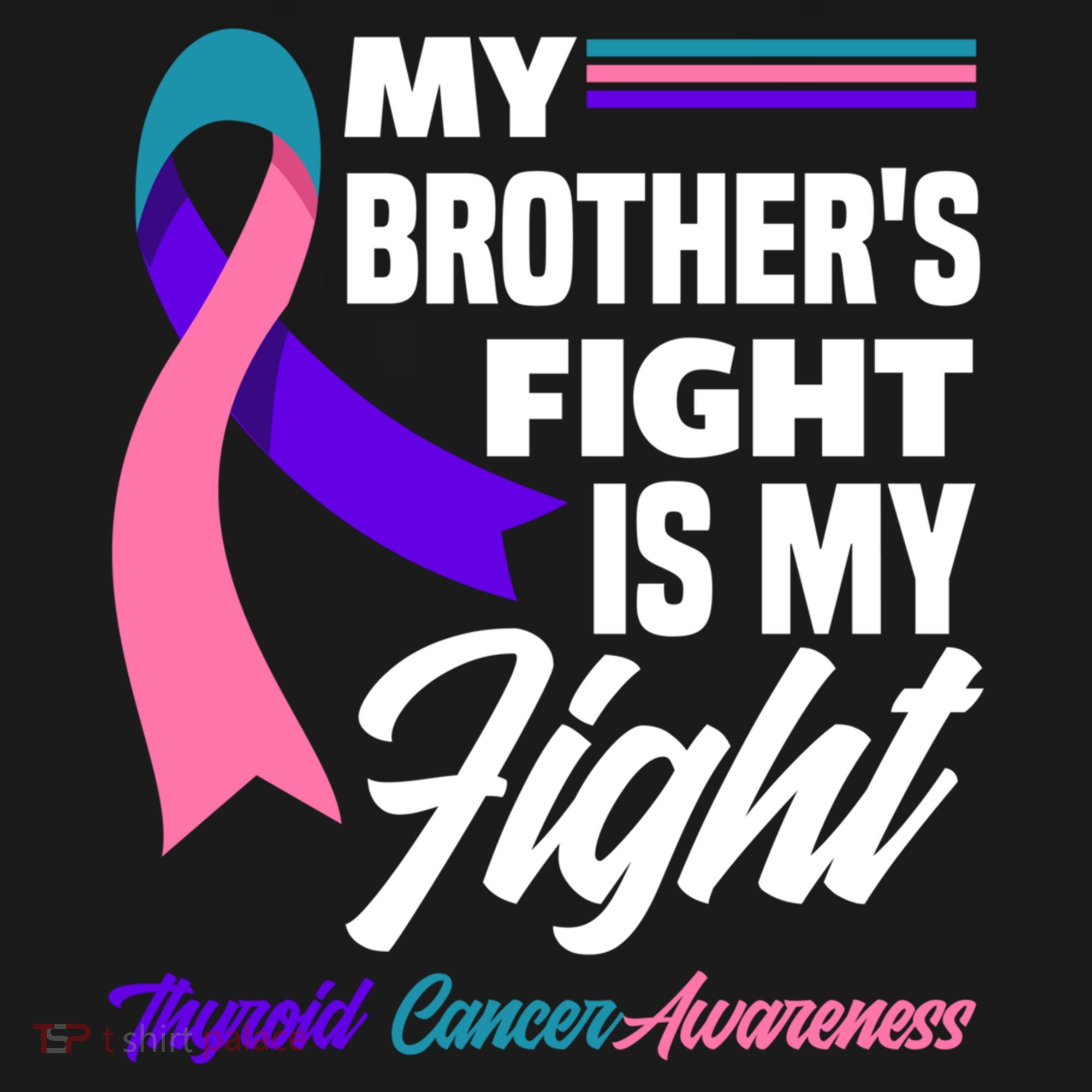 My Brother's Fight Is My Fight Thyroid Cancer Awareness Cute Gift Ornament