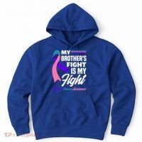 My Brother's Fight Is My Fight Thyroid Cancer Awareness Cute Gift Hoodie thumb 0