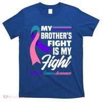 My Brother's Fight Is My Fight Thyroid Cancer Awareness Cute Gift T-Shirt thumb 0