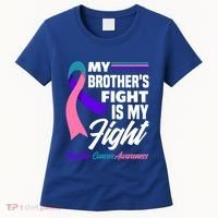My Brother's Fight Is My Fight Thyroid Cancer Awareness Cute Gift Women's T-Shirt thumb 0