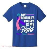 My Brother's Fight Is My Fight Thyroid Cancer Awareness Cute Gift Kids T-Shirt thumb 0