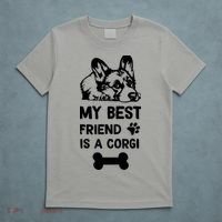 My Best Friend Is A corgi funny corgi dad corgi mom T-Shirt thumb 5