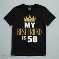 My Best Friend Is 50 Years Old 50th Birthday Party Matching T-Shirt thumb 5