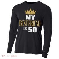 My Best Friend Is 50 Years Old 50th Birthday Party Matching Cooling Performance Long Sleeve Crew thumb 0