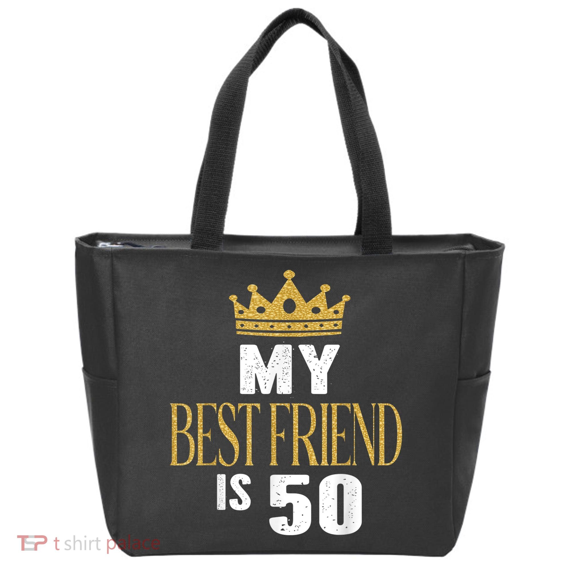 My Best Friend Is 50 Years Old 50th Birthday Party Matching Tote Bag