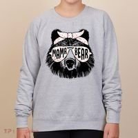 Mama Bear Face Sunglasses Mother Mom Mommy Mother's Day Women's Sweatshirt thumb 0