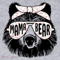 Mama Bear Face Sunglasses Mother Mom Mommy Mother's Day Women's Sweatshirt thumb 2