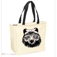 Mama Bear Face Sunglasses Mother Mom Mommy Mother's Day Tote Bag thumb 2
