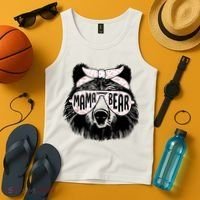 Mama Bear Face Sunglasses Mother Mom Mommy Mother's Day Tank Top thumb 4