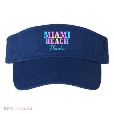 Miami Beach Florida Fl Vintage Tie Dye Retro Vacation Gift Visor
