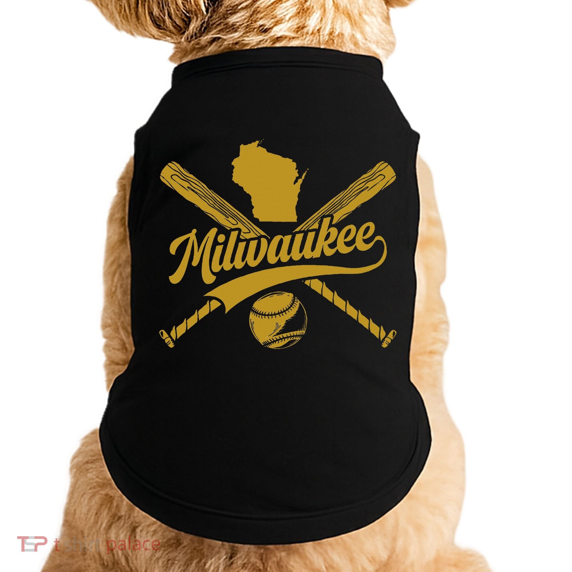 Milwaukee Baseball Fan Doggie Tank