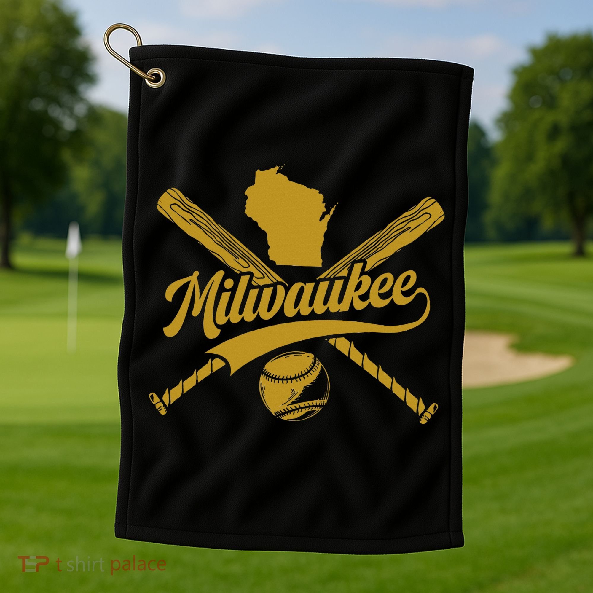 Milwaukee Baseball Fan Golf Towel