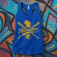 Milwaukee Baseball Fan Women's Tank Top thumb 3