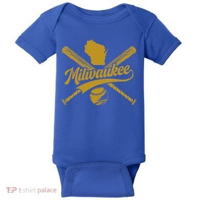 Milwaukee Baseball Fan Baby Bodysuit