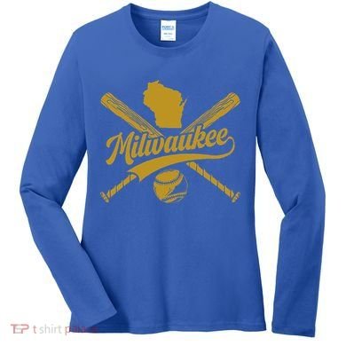 Milwaukee Baseball Fan Women's Long Sleeve Shirt