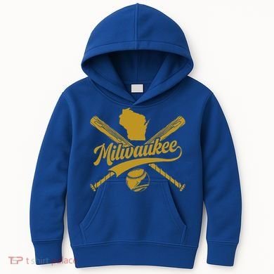 Milwaukee Baseball Fan Kids Hoodie