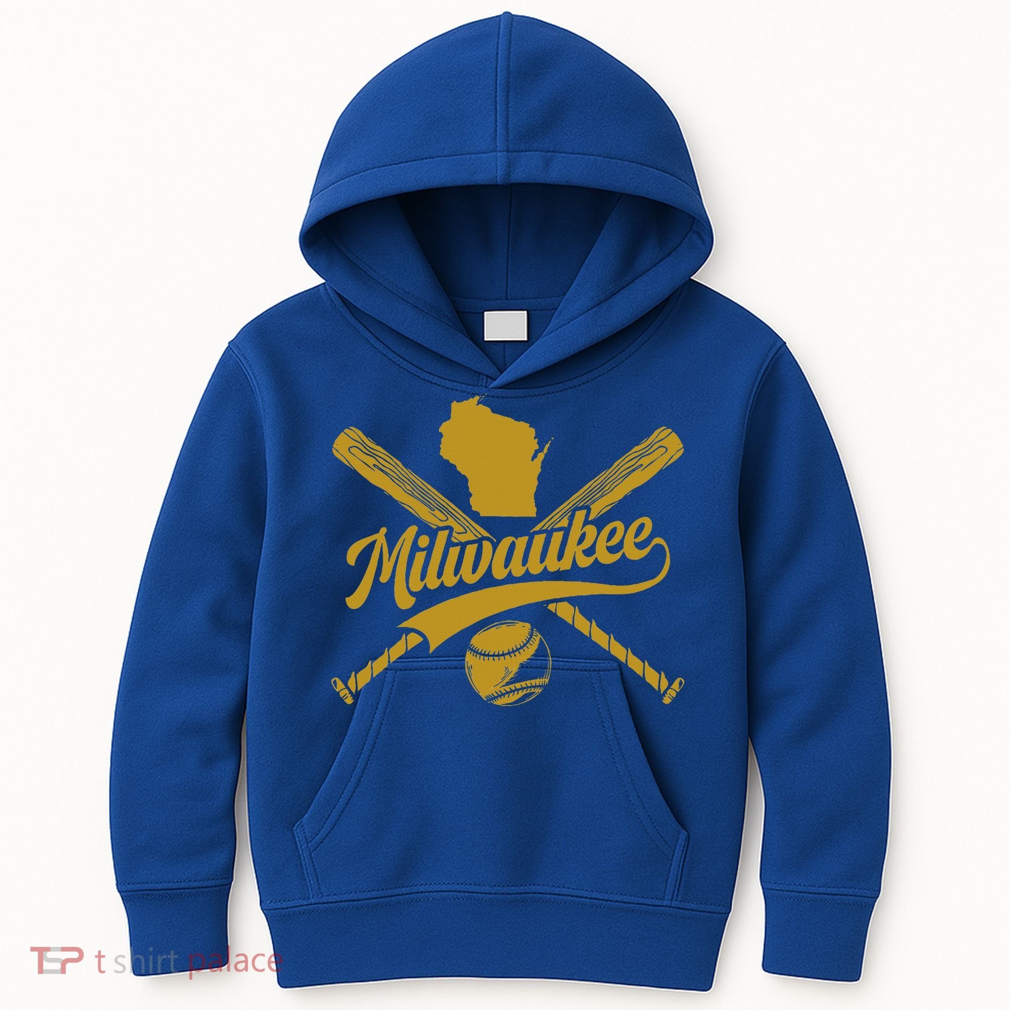 Milwaukee Baseball Fan Kids Hoodie