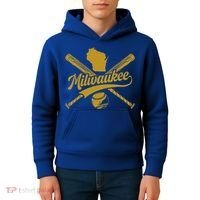 Milwaukee Baseball Fan Kids Hoodie thumb 4