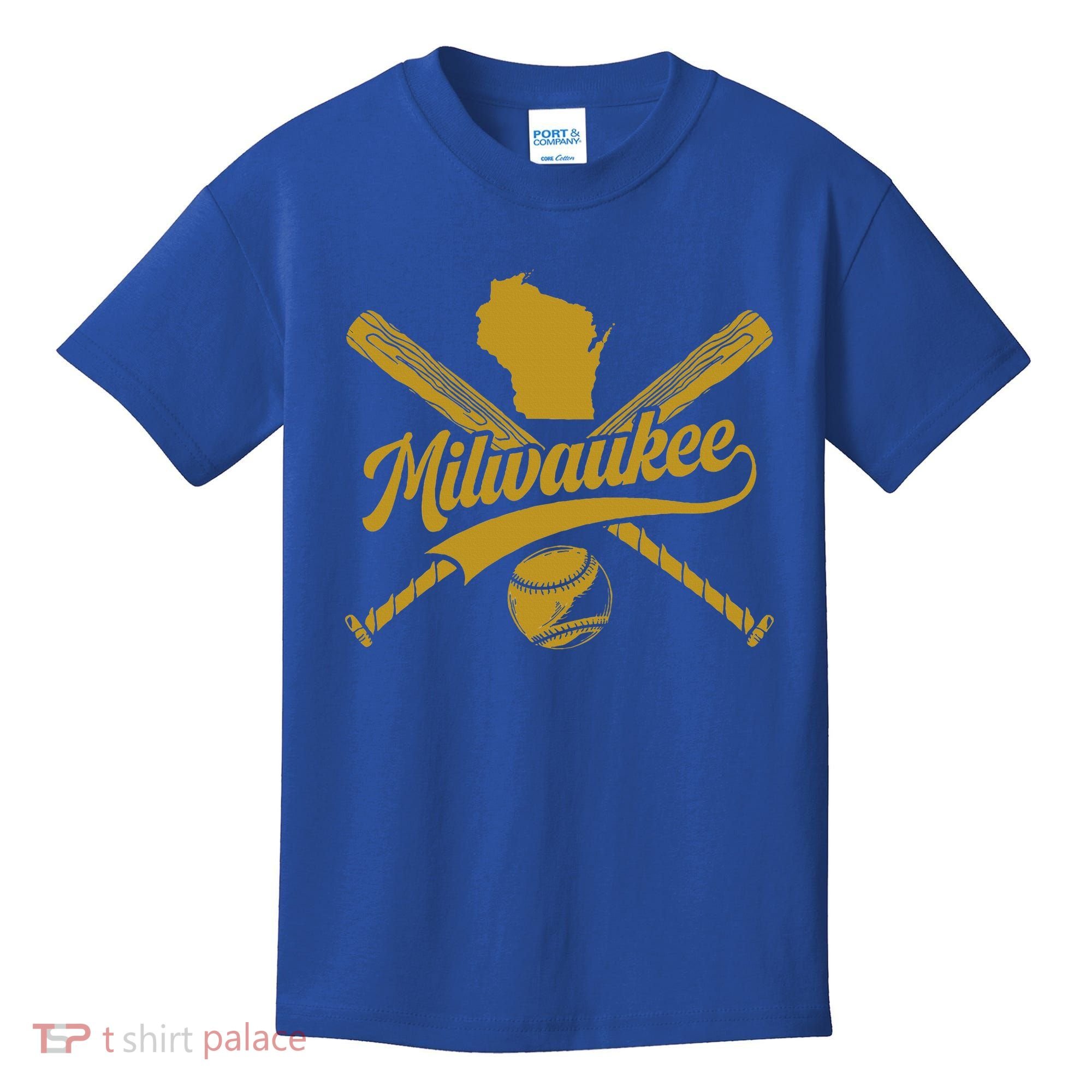 Milwaukee Baseball Fan Kids T-Shirt