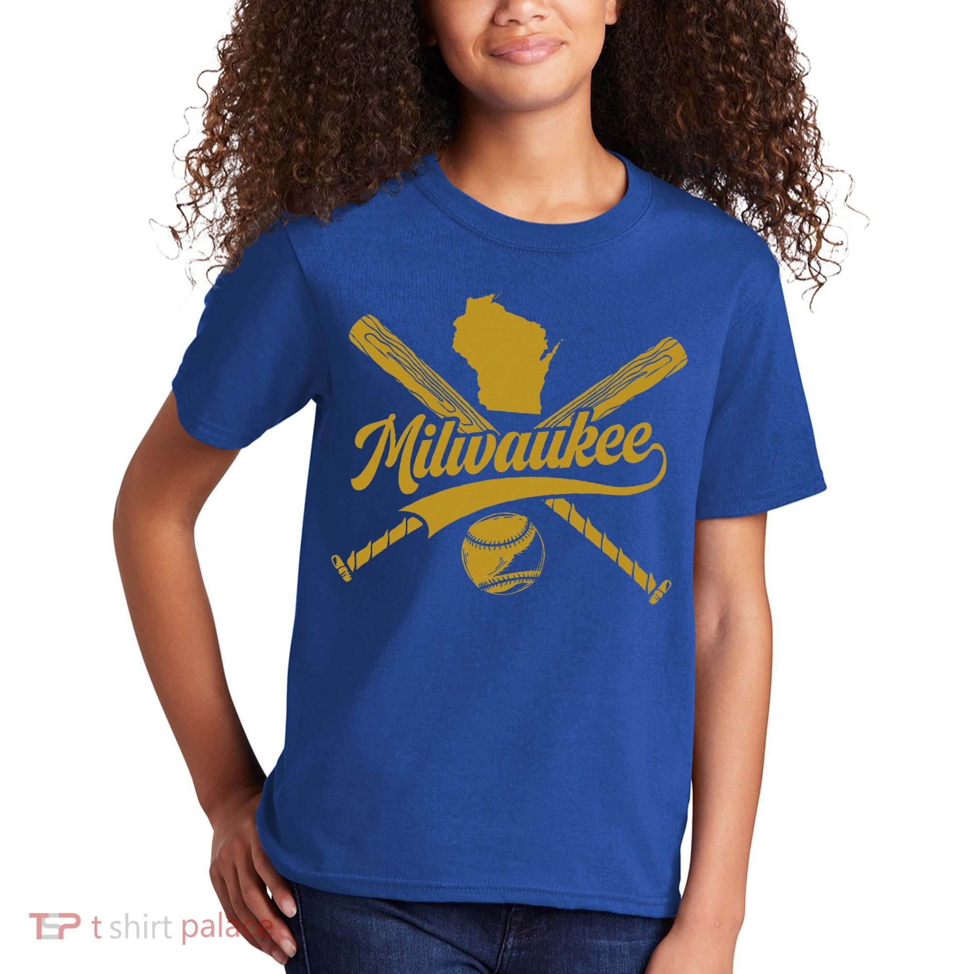Milwaukee Baseball Fan Kids T-Shirt