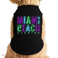 Miami Beach Floral Palm Trees Doggie Tank thumb 0